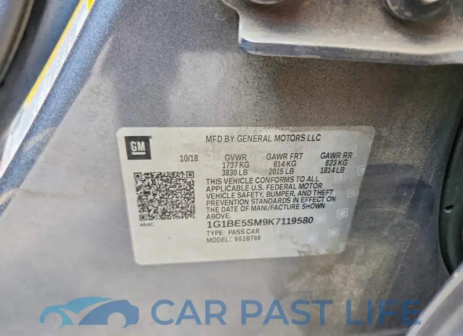 1G1BE5SM9K7119580# 13