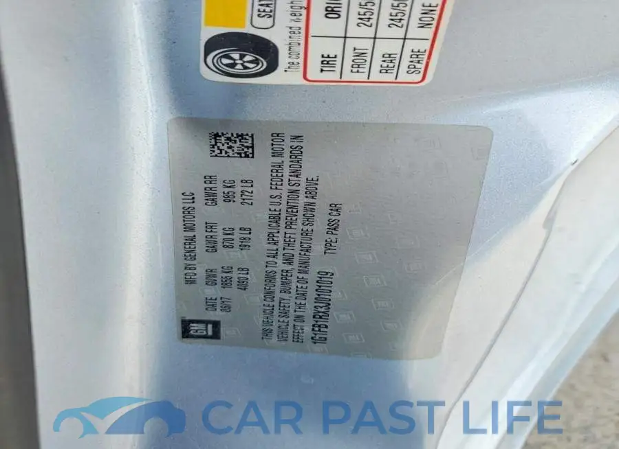 1G1FB1RX3J0101019# 12