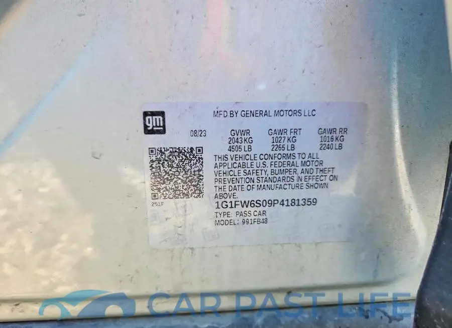 1G1FW6S09P4181359# 12