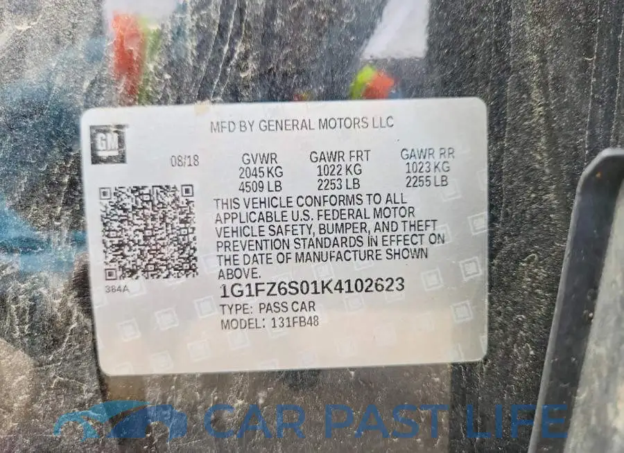 1G1FZ6S01K4102623# 12