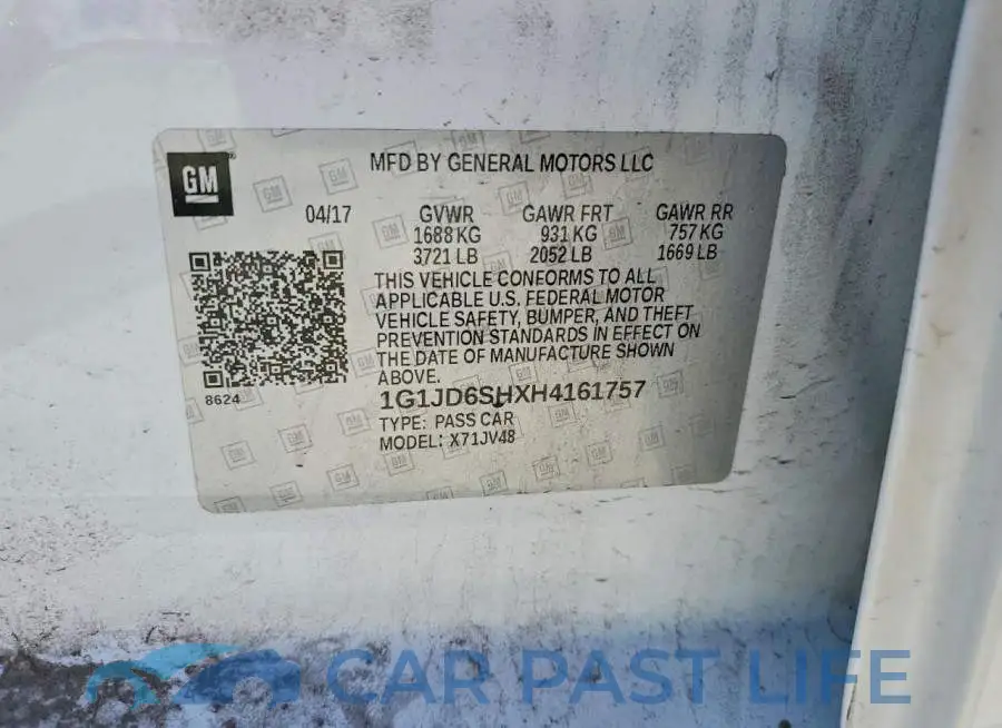 1G1JD6SHXH4161757# 12