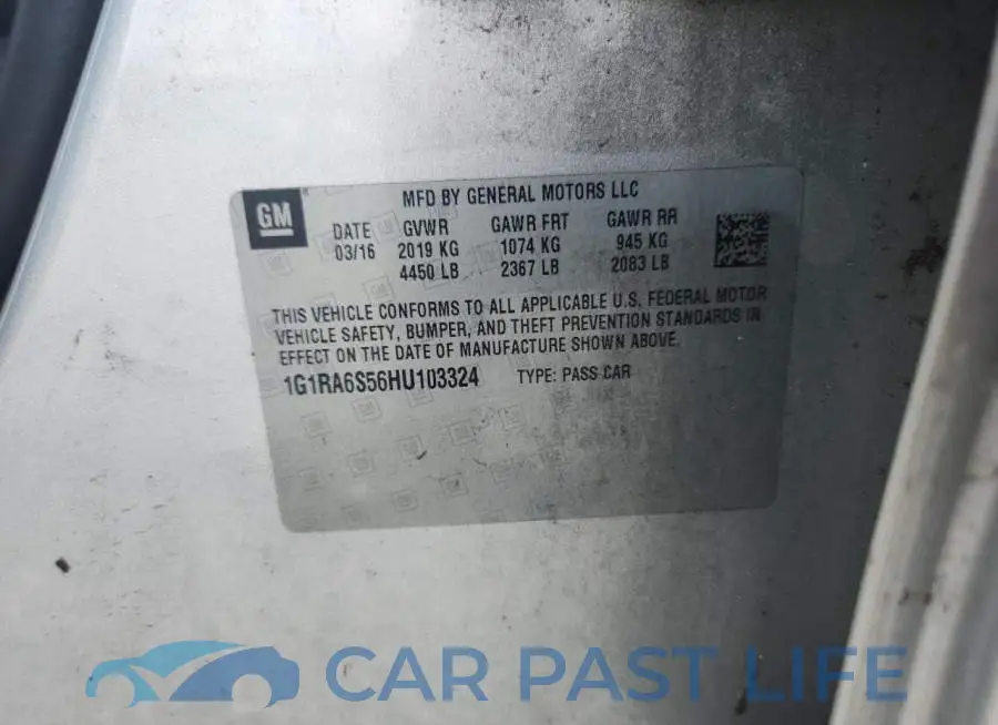 1G1RA6S56HU103324# 12