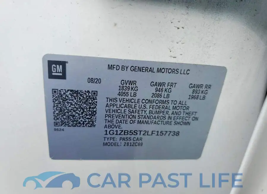 1G1ZB5ST2LF157738# 12
