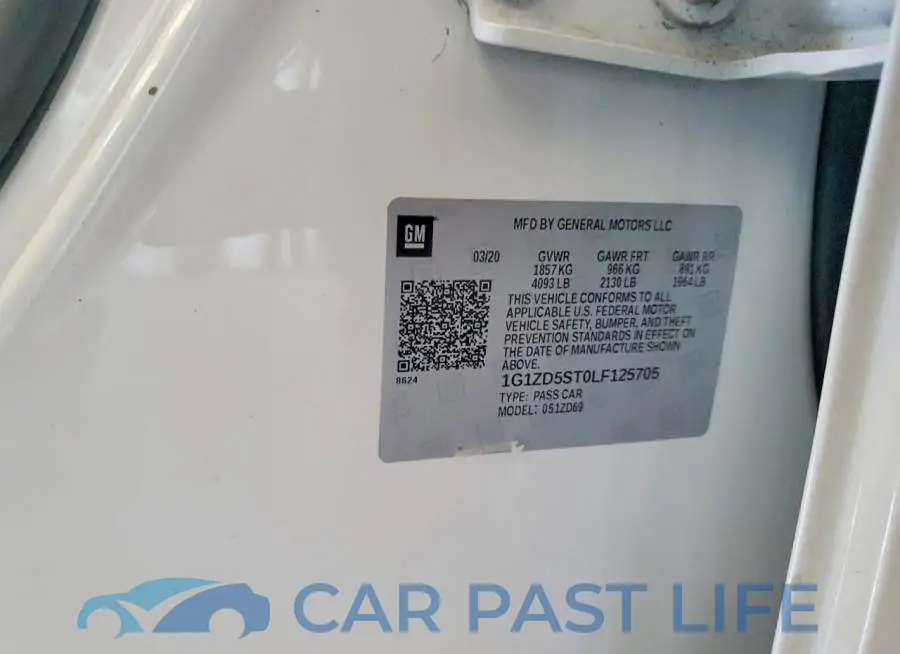 1G1ZD5ST0LF125705# 12