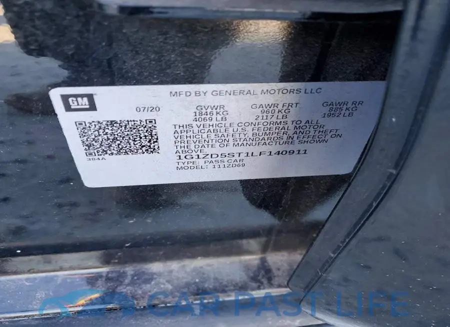 1G1ZD5ST1LF140911# 12