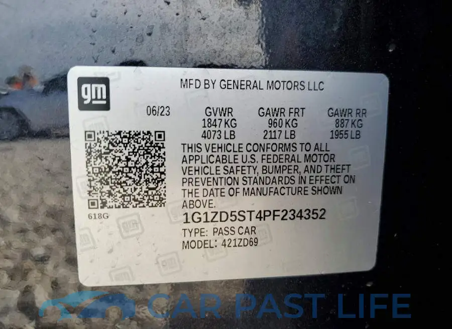 1G1ZD5ST4PF234352# 13