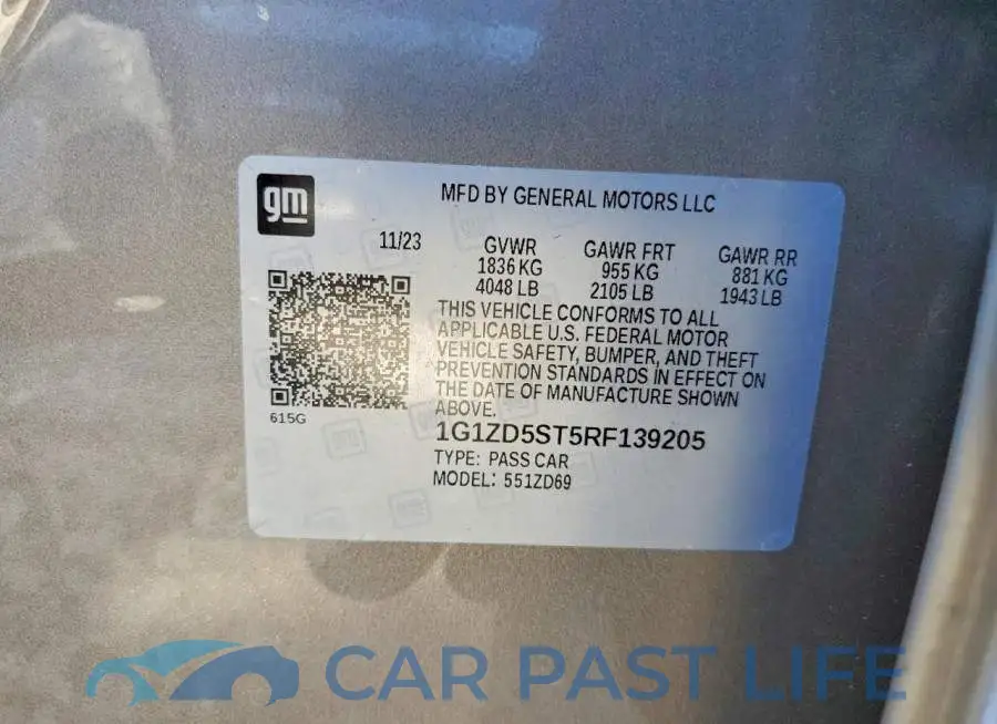 1G1ZD5ST5RF139205# 13