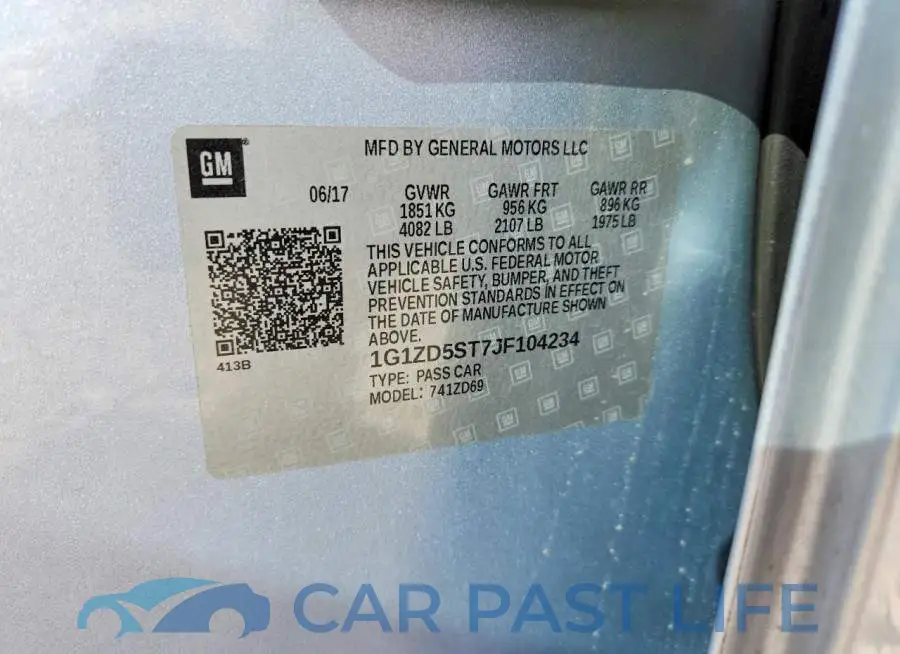 1G1ZD5ST7JF104234# 12