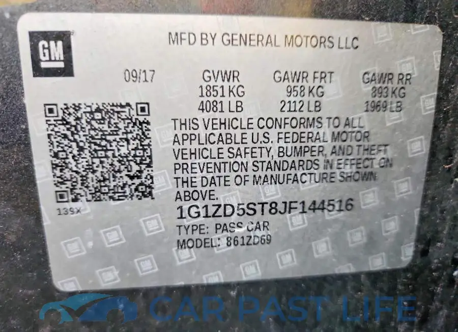 1G1ZD5ST8JF144516# 12
