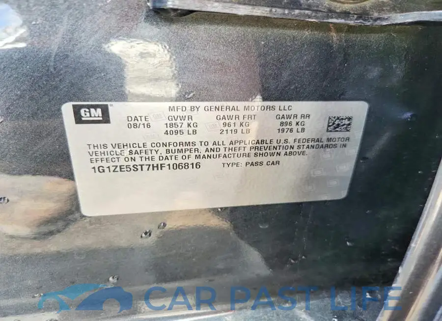 1G1ZE5ST7HF106816# 12