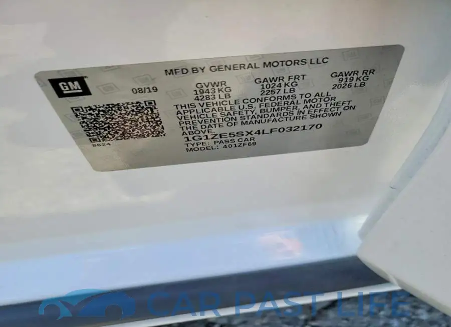 1G1ZE5SX4LF032170# 12