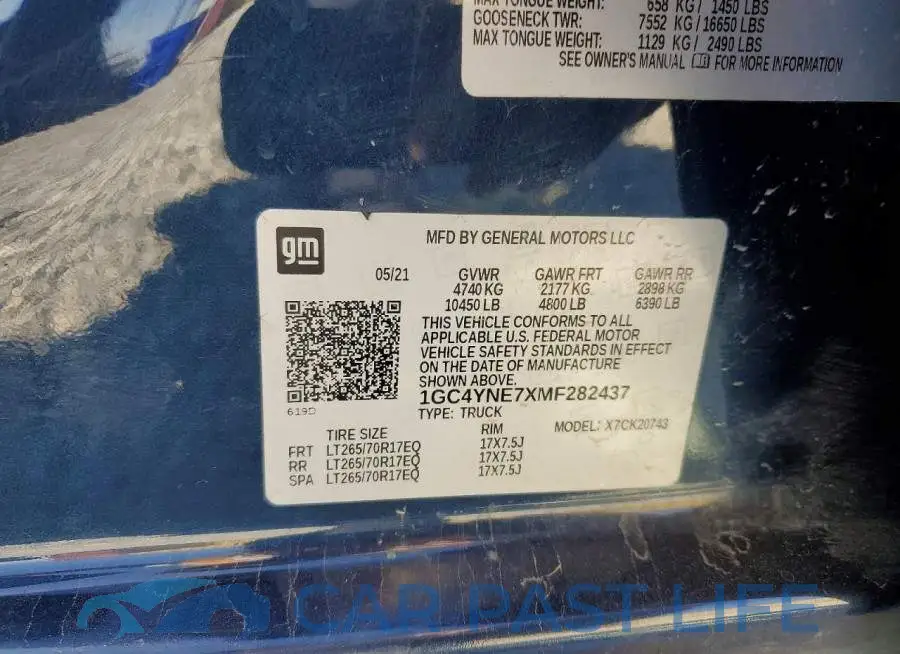 1GC4YNE7XMF282437# 12