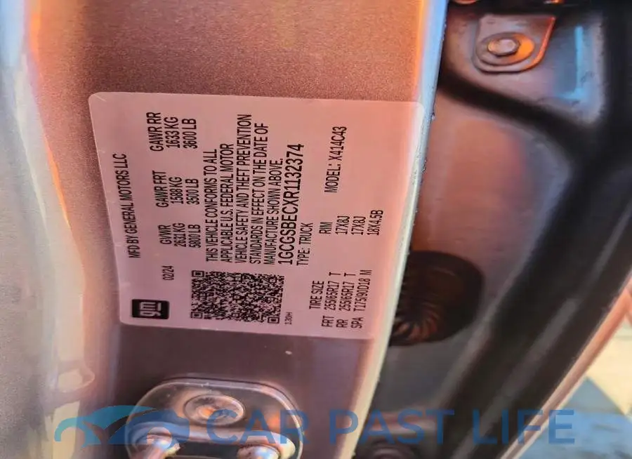 1GCGSBECXR1132374# 12