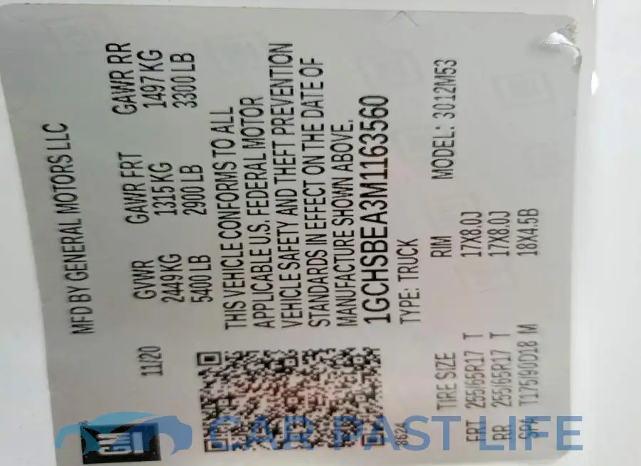 1GCHSBEA3M1163560# 12