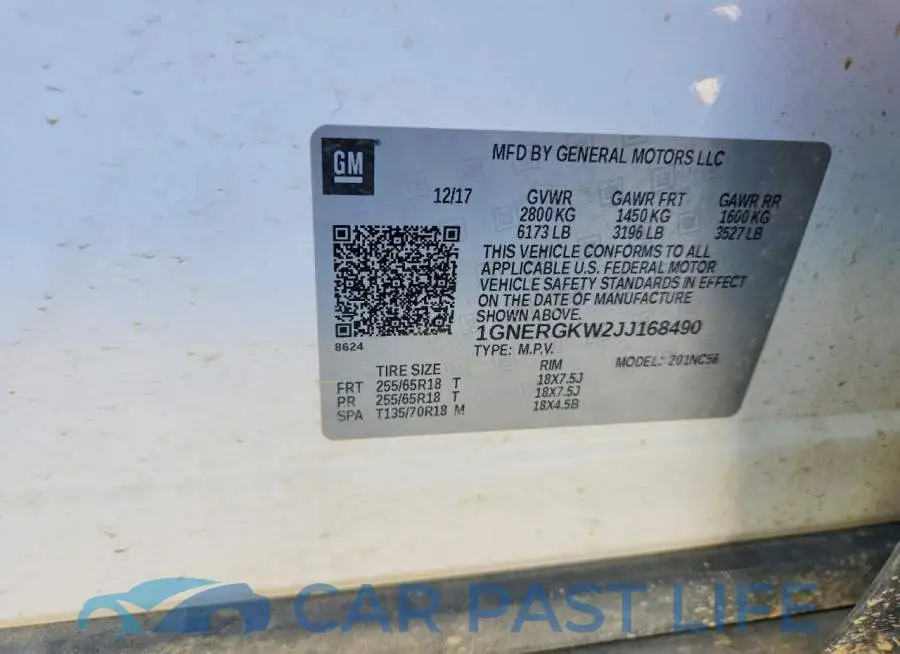1GNERGKW2JJ168490# 13