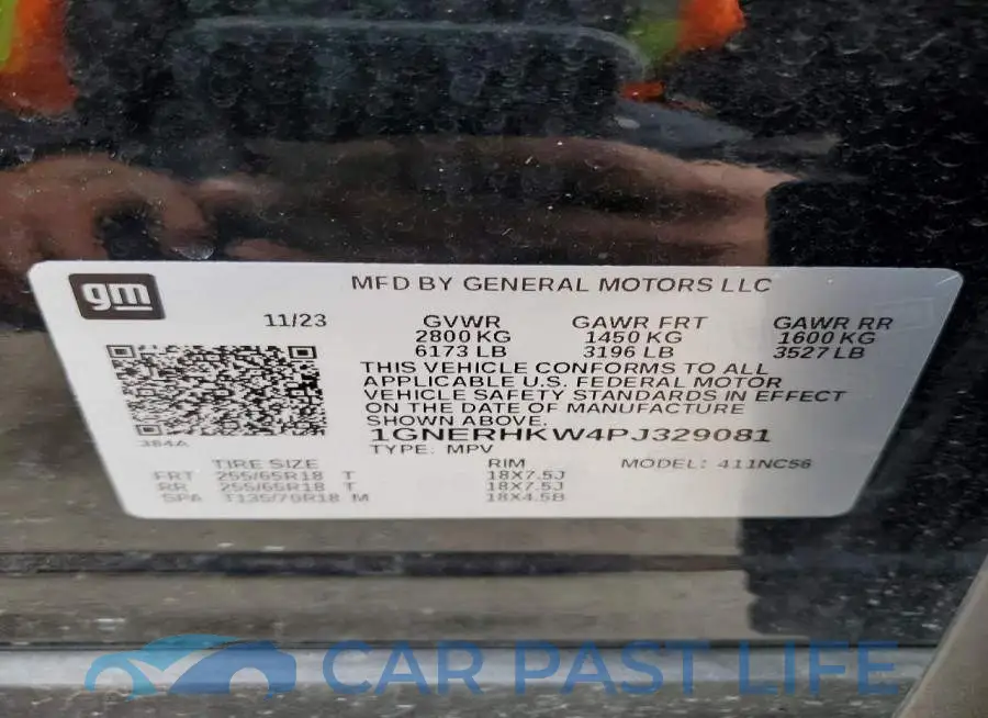 1GNERHKW4PJ329081# 13