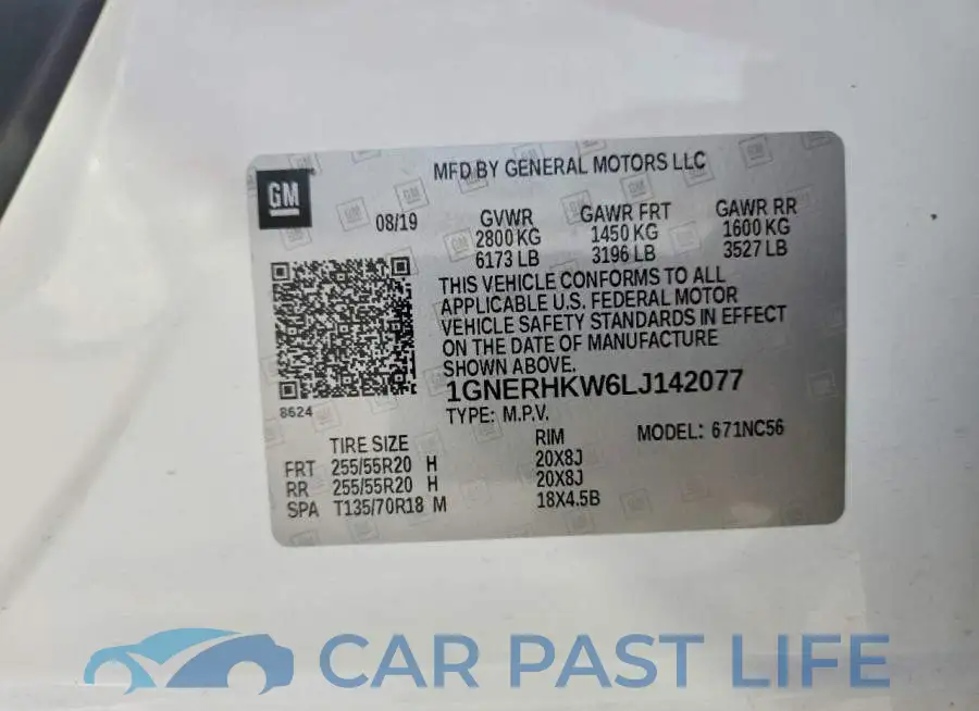 1GNERHKW6LJ142077# 13