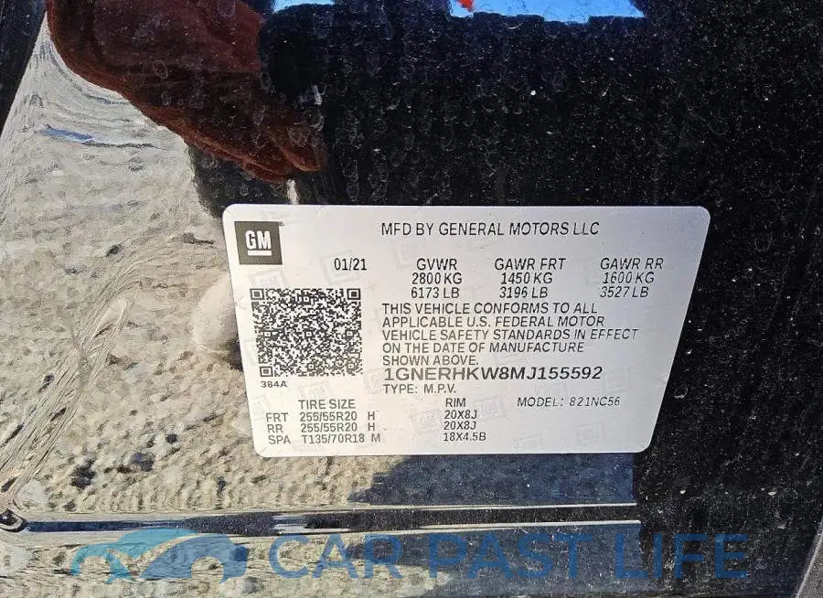 1GNERHKW8MJ155592# 13