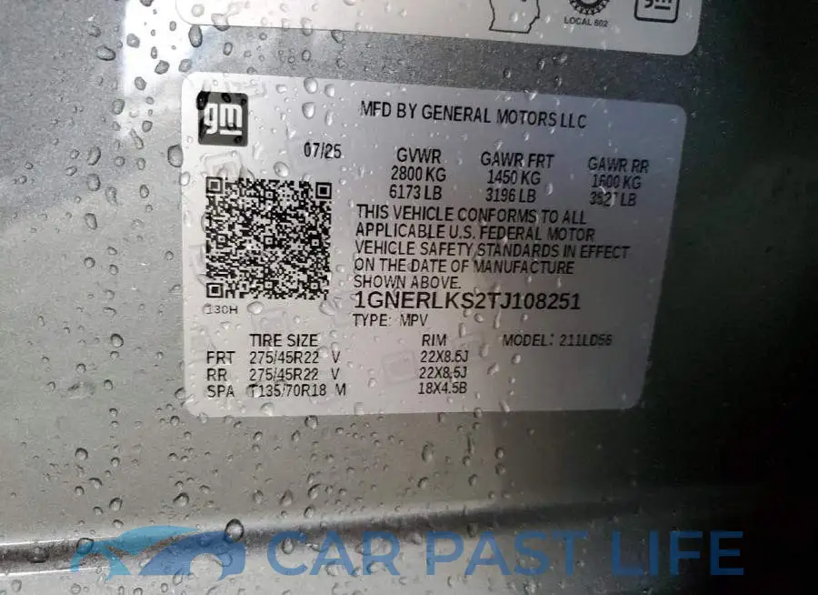 1GNERLKS2TJ108251# 13