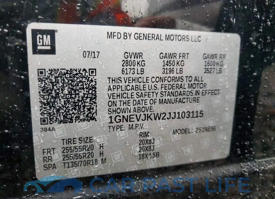 1GNEVJKW2JJ103115# 14