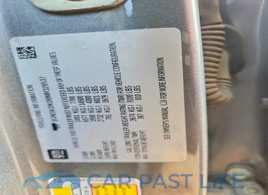 1GNSKDKD0MR328537# 14