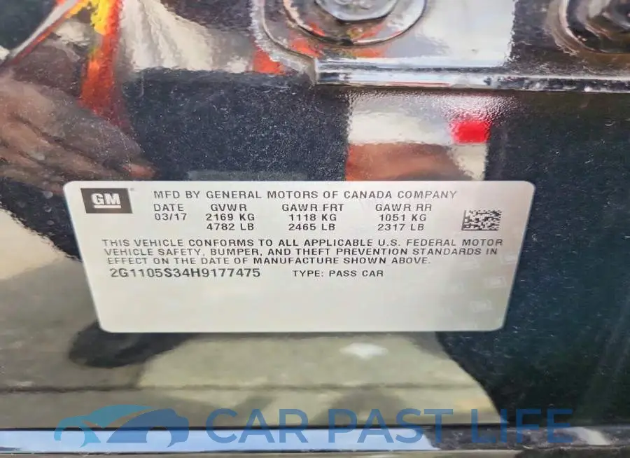 2G1105S34H9177475# 13