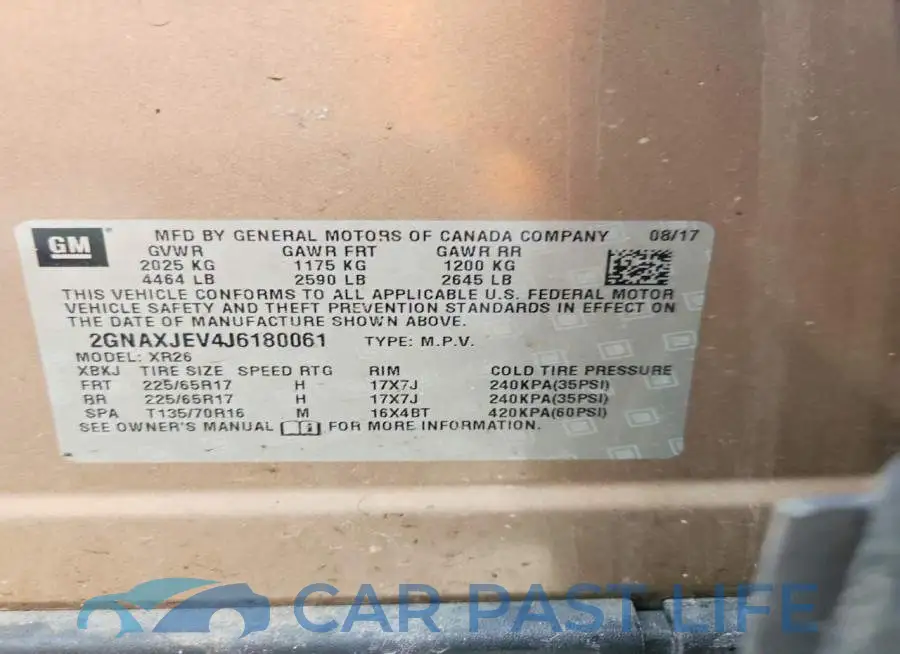 2GNAXJEV4J6180061# 13