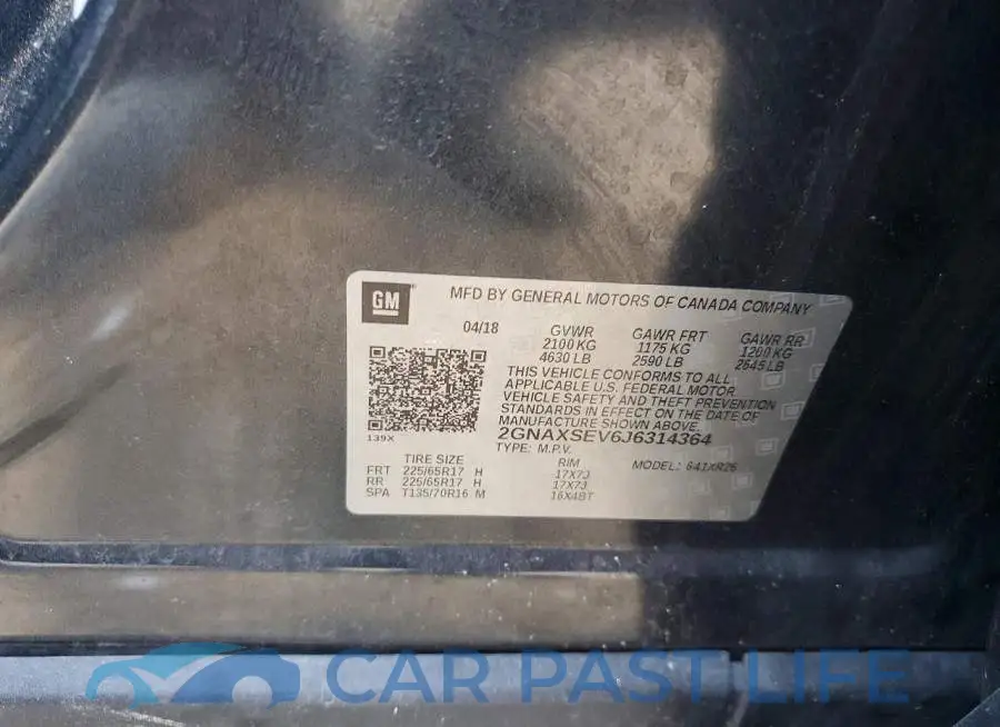 2GNAXSEV6J6314364# 13