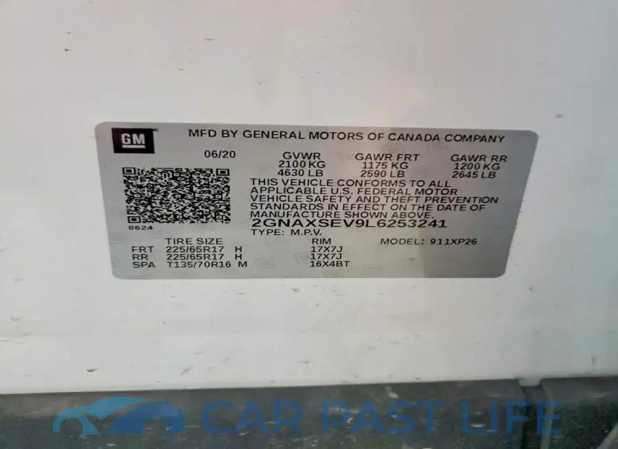 2GNAXSEV9L6253241# 13