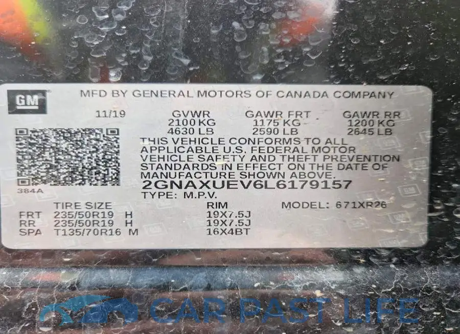 2GNAXUEV6L6179157# 13