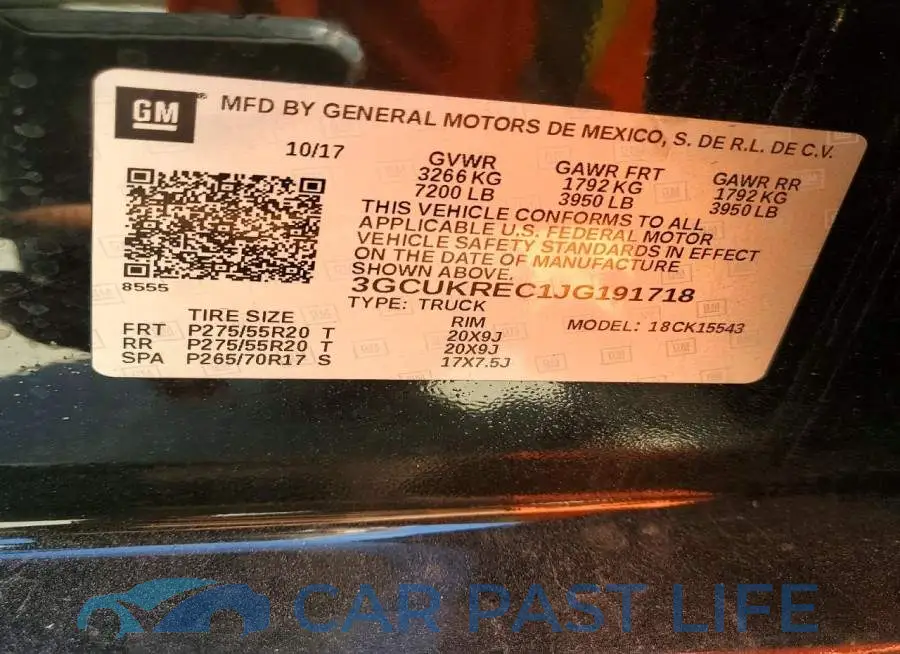 3GCUKREC1JG191718# 12