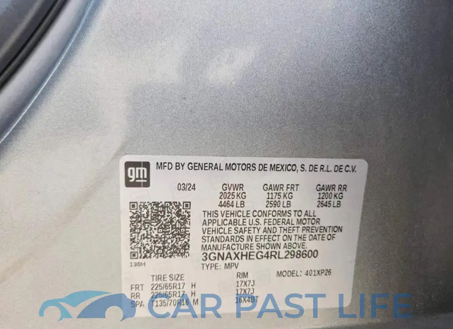 3GNAXHEG4RL298600# 13