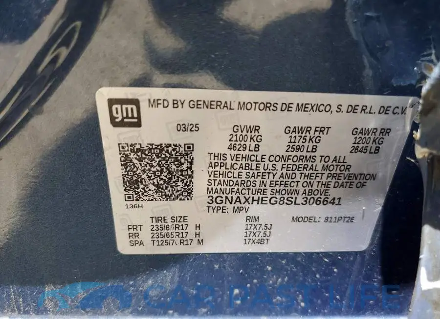3GNAXHEG8SL306641# 13