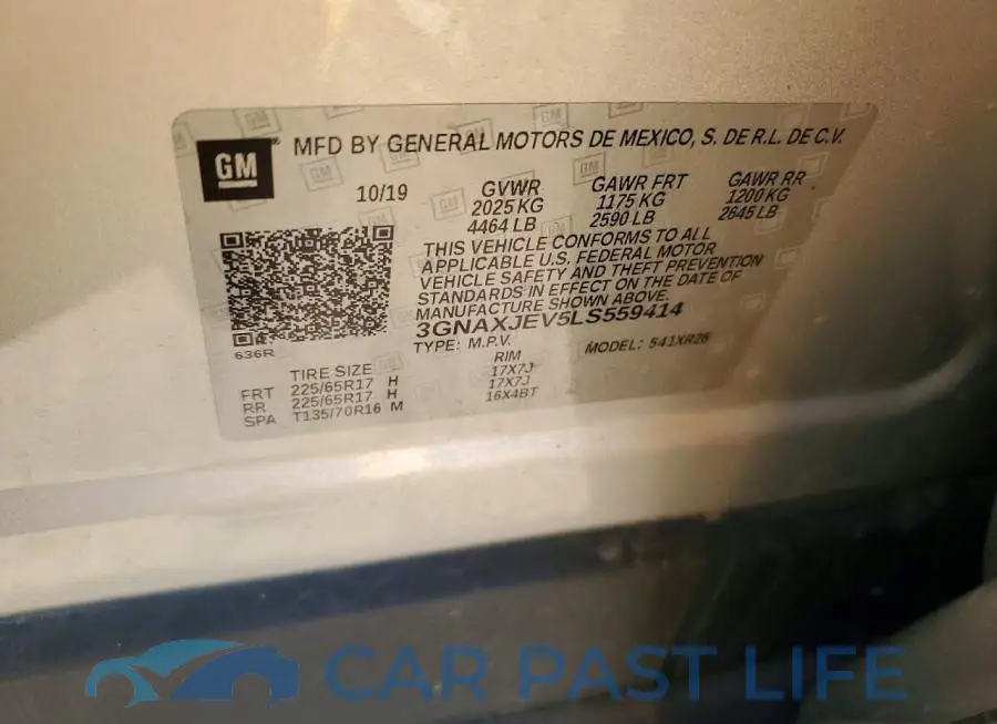 3GNAXJEV5LS559414# 13