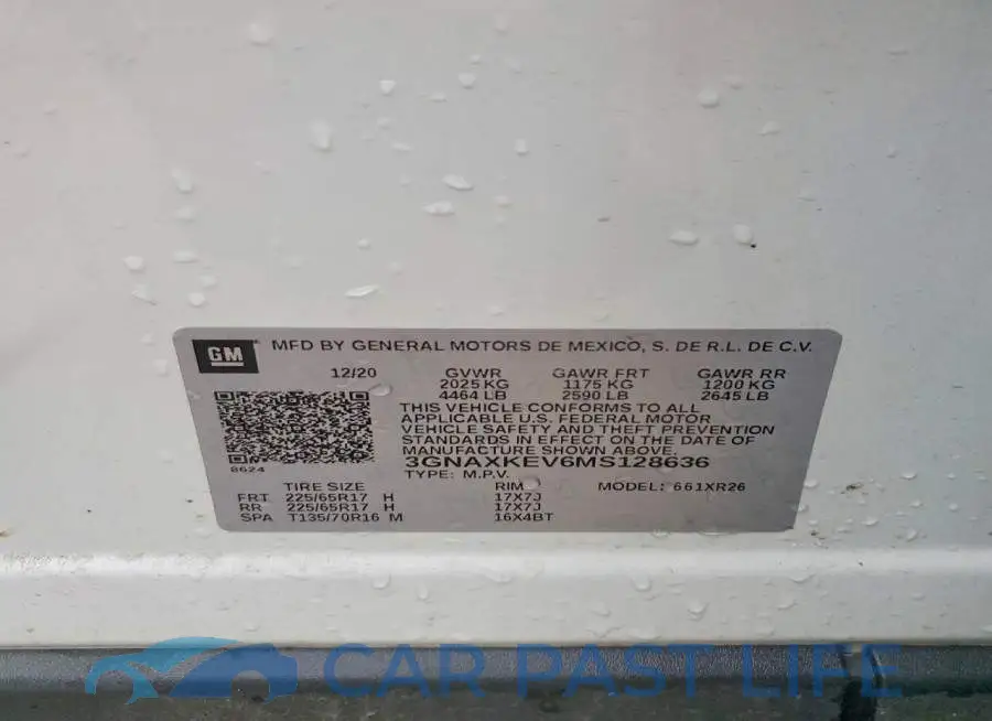 3GNAXKEV6MS128636# 13