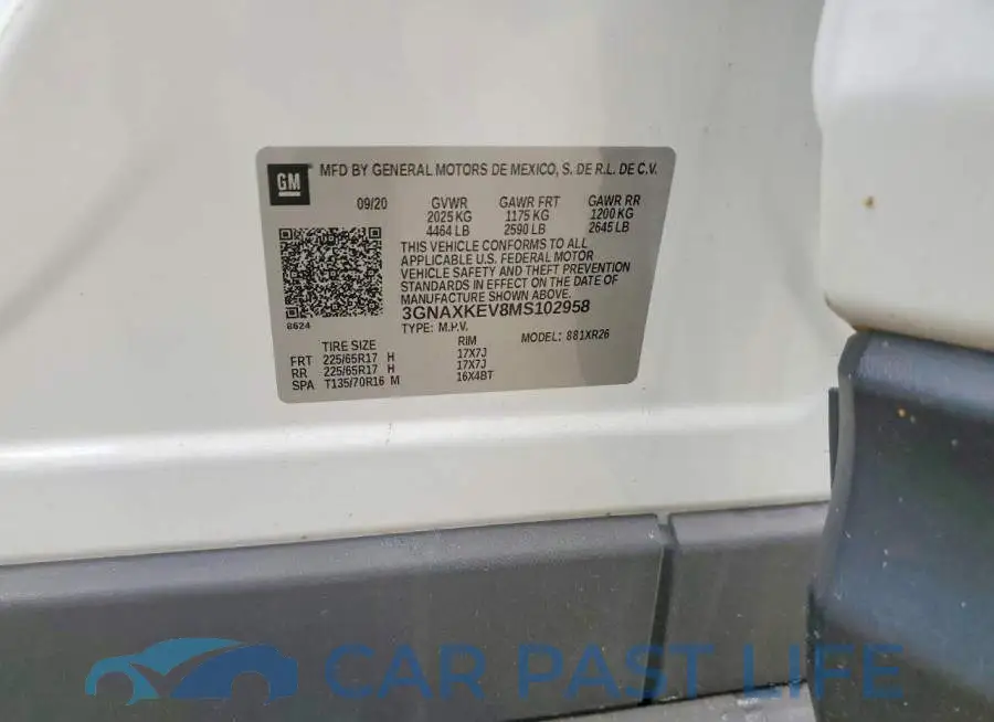 3GNAXKEV8MS102958# 13