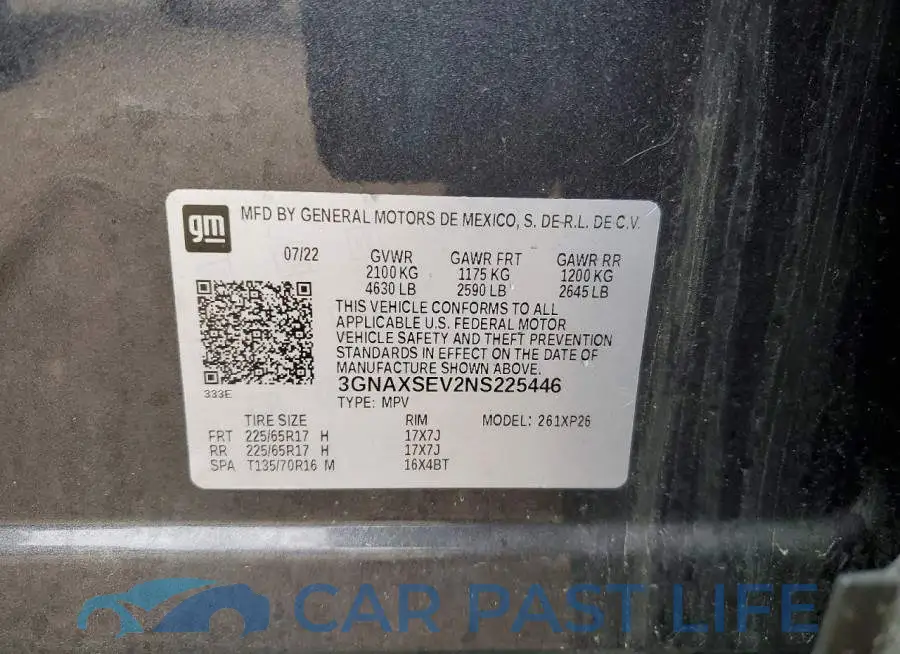 3GNAXSEV2NS225446# 13