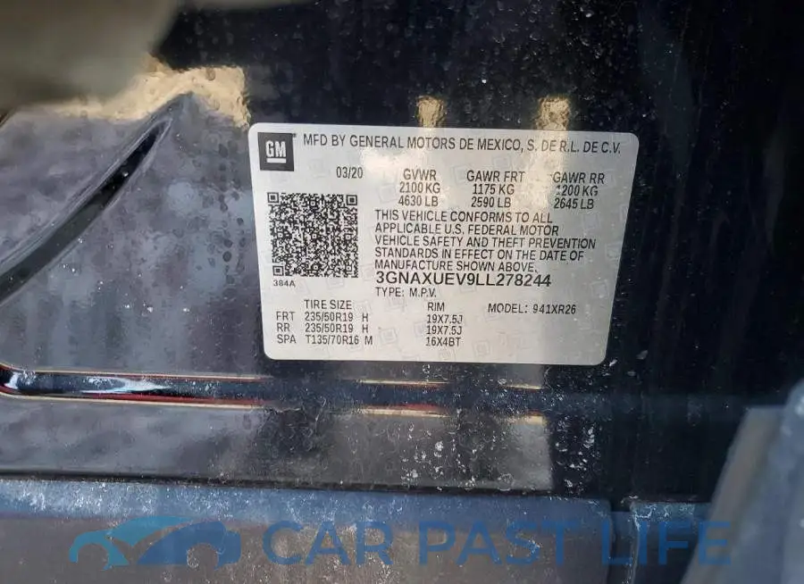 3GNAXUEV9LL278244# 13