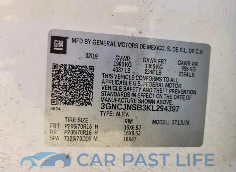 3GNCJNSB3KL294397# 13