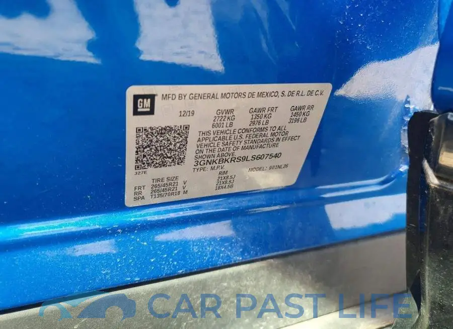 3GNKBKRS9LS607540# 13