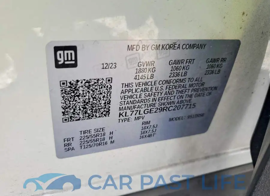 KL77LGE29RC207715# 13