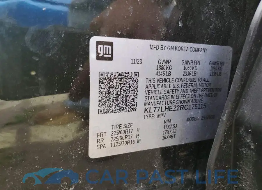 KL77LHE22RC175115# 12