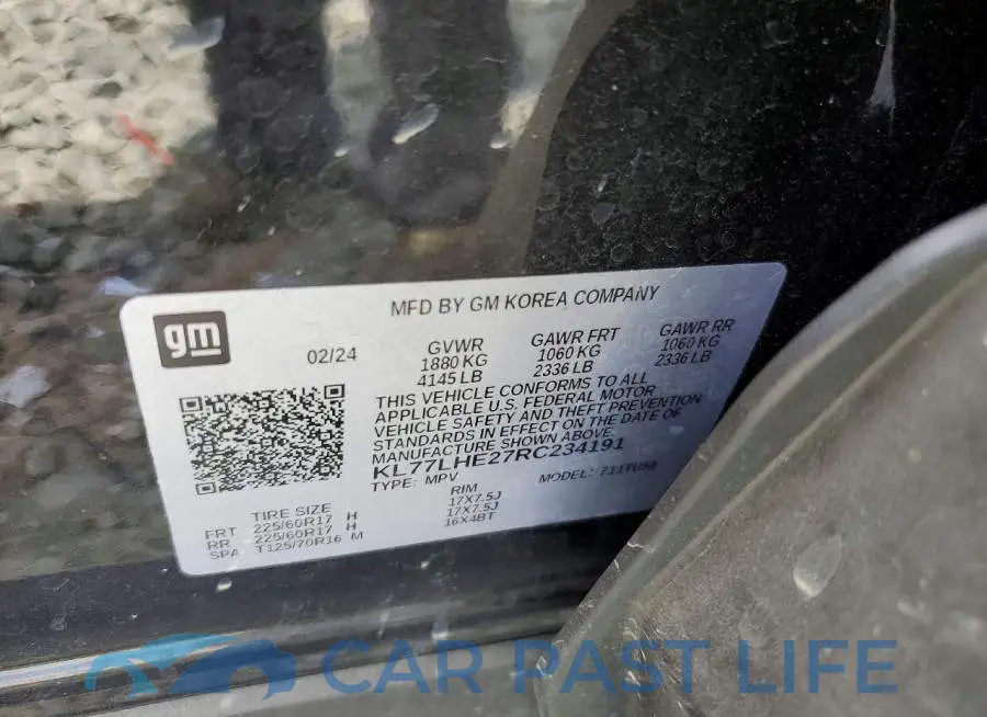 KL77LHE27RC234191# 13