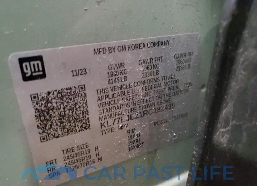 KL77LJE21RC182435# 12