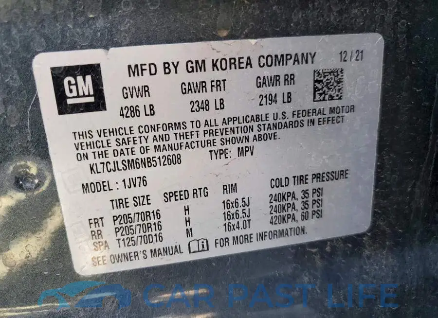 KL7CJLSM6NB512608# 13