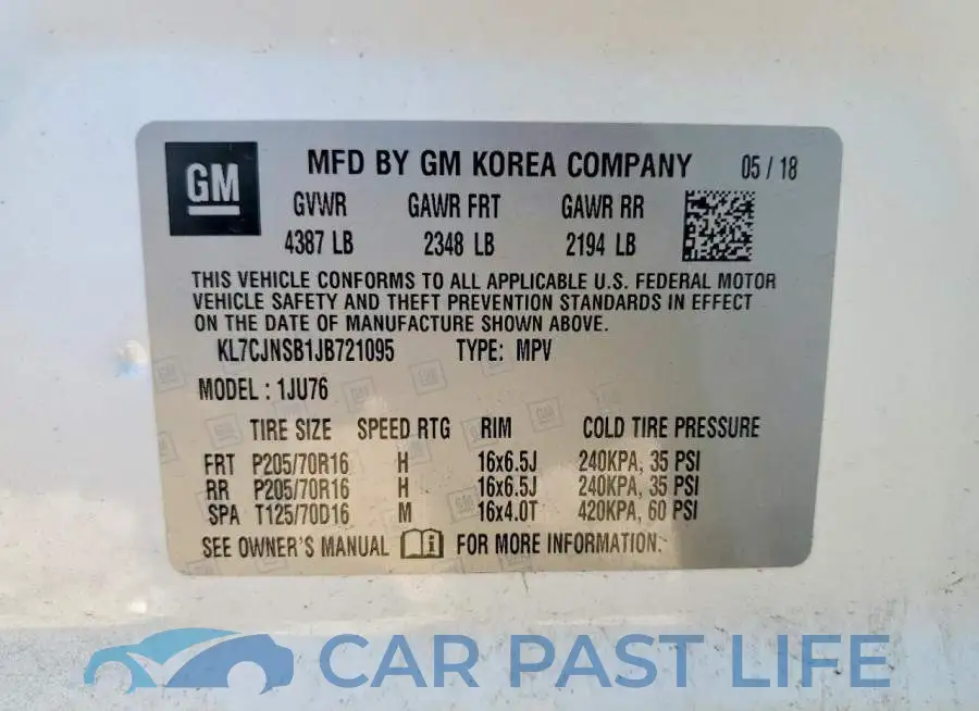 KL7CJNSB1JB721095# 14