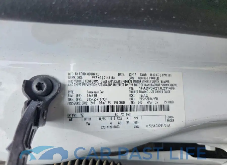 1FADP3K21JL231489# 13