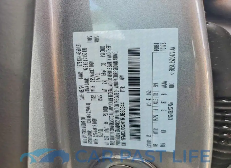 1FMCU0GN1RUB60344# 12