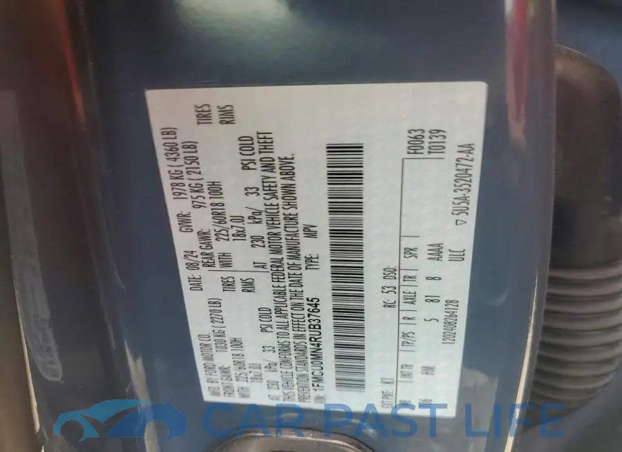 1FMCU0MN4RUB37645# 13