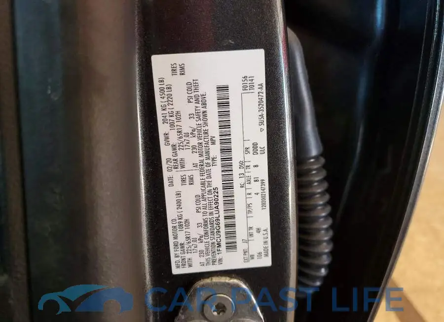 1FMCU9G69LUA90225# 14